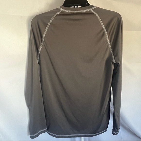 Amazon Essentials Long Sleeve Rash Guard Swim Shirt Gray and White Size XS - Picture 5 of 6